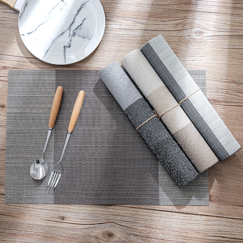 Simple-Mat-PVC-Antiskid-Insulation-European-Dining-Table-Cushion-Disposable-Dishes-Western-Style-Placemat-Table-Placemats